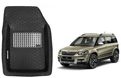SLSHILPA Plastic Tray Mat For  Skoda Yeti(Black)