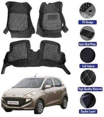 GENFRID Leatherite 7D Mat For  Hyundai Santro(Silver)