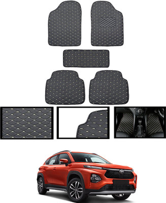 MATIES Leatherite Standard Mat For  Toyota Universal For Car(Black)