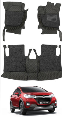 FF TRADERS Leatherite 7D Mat For  Honda WR-V(Black, Silver)