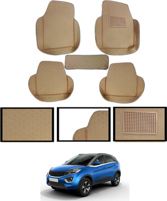 MATIES Leatherite 7D Mat For  Tata Nexon(Beige)