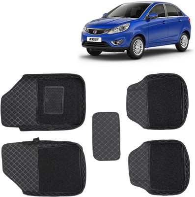 Kingsway Leatherite 7D Mat For  Tata Zest(Black)