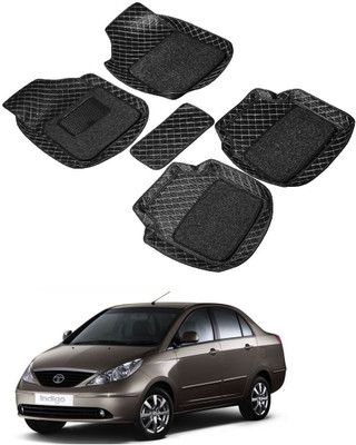 ARNEJA Leatherite 7D Mat For  Tata Indigo CS(Black)