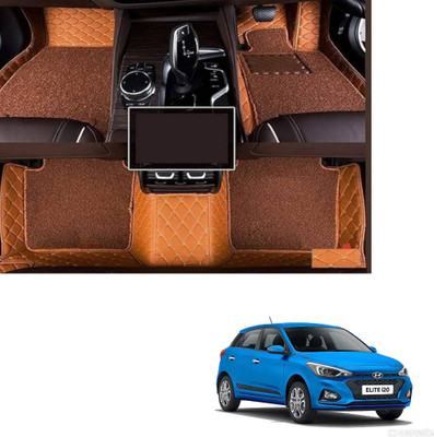 Autoclow Leatherite 7D Mat For  Hyundai Elite i20(Brown)