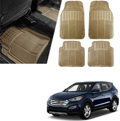 Znee Smart Rubber Standard Mat For  Universal For Car(Beige)