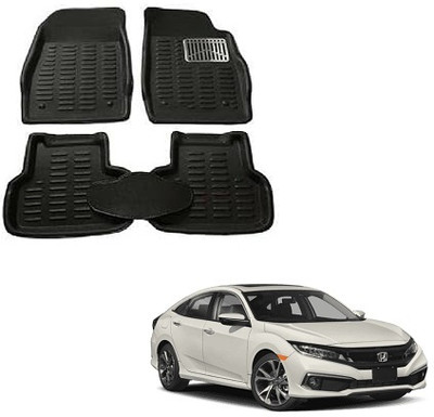 SLSHILPA Plastic 3D Mat For  Honda Civic(Black)