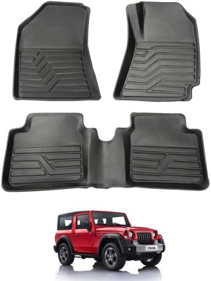 MATIES PVC Tray Mat For  Mahindra Thar(Black)