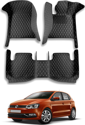 MATIES Leatherite 7D Mat For  Volkswagen Polo(Black)