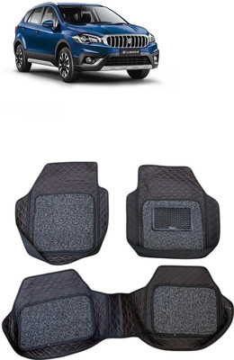 Arnejas Leatherite 7D Mat For  Maruti Suzuki S-Cross(Red, Black)