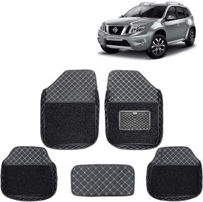 Kingsway Leatherite 7D Mat For  Nissan Terrano(Black)