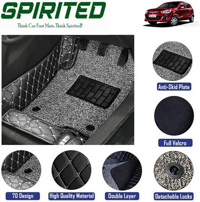 SPIRITED Leatherite 7D Mat For  Maruti Suzuki Alto K10(Black)