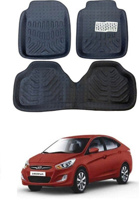 ARNEJA Polyutherine 3D Mat For  Hyundai Verna(Black)