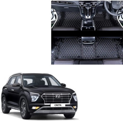 auto universe Leatherite 7D Mat For  Hyundai Creta(Black)