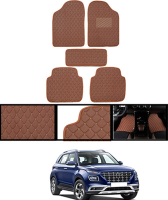 AYW Leatherite Standard Mat For  Hyundai Venue(Orange)