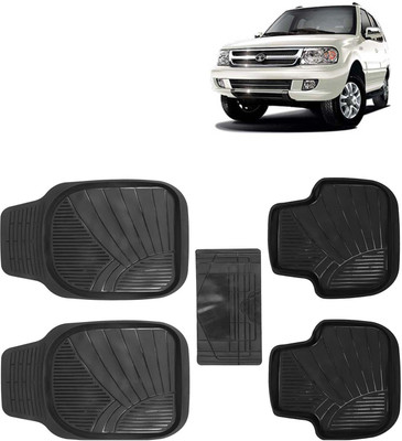 Kingsway PVC Tray Mat For  Tata Safari Dicor(Black)