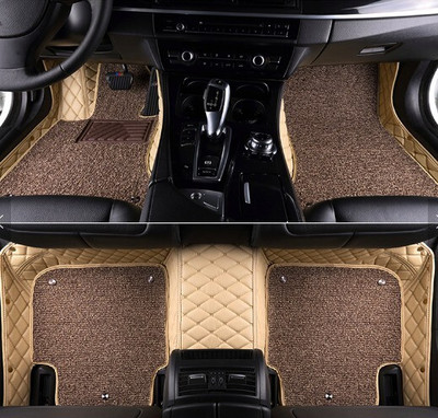 AAVAHAN Leatherite 7D Mat For  Volkswagen Polo(Beige)