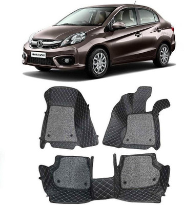 TOFIT ENTERPRISE Leatherite 7D Mat For  Honda Amaze(Black)