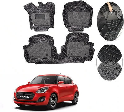 VIAZ VENTURES Leather 7D Mat For  Maruti New Swift(Black)