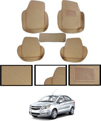 MATIES Leatherite 7D Mat For  Chevrolet Sail(Beige)