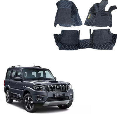 Autozing Leatherite 7D Mat For  Mahindra New Scorpio(Black)