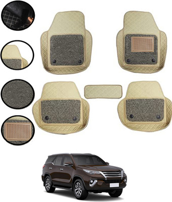 MATIES Leatherite 7D Mat For  Toyota Universal For Car(Beige)