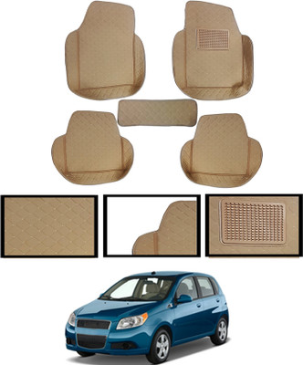 monolive Leatherite Tray Mat For  Chevrolet Aveo(Beige)