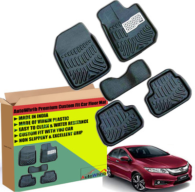 Autowhrib Plastic 3D Mat For  Honda City i-Vtec(Black)