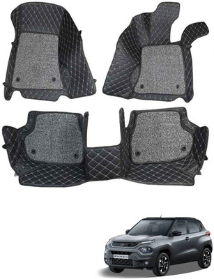 ARNEJA Leatherite 7D Mat For  Tata Punch(Black)