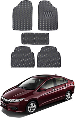 MATIES Leatherite Standard Mat For  Honda Universal For Car(Black)