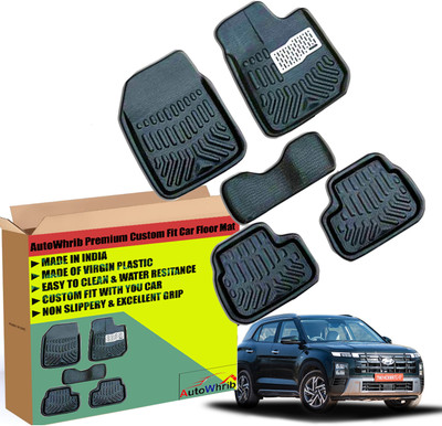 Autowhrib Plastic 3D Mat For  Hyundai Creta(Black)