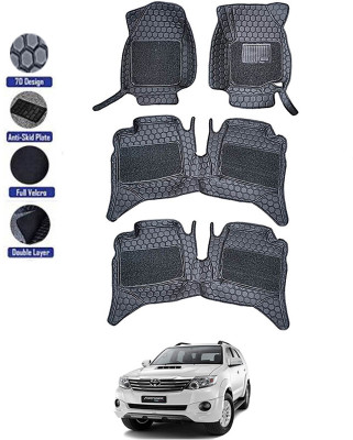 AYW Leatherite 7D Mat For  Toyota Fortuner(Black)