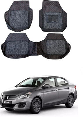 Arnejaa Leatherite 7D Mat For  Maruti Suzuki Ciaz(Red, Black)