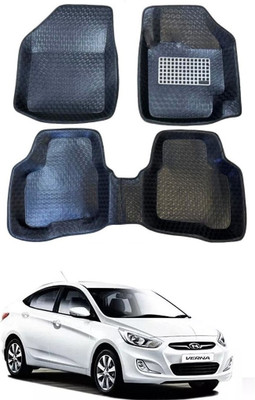 ARNEJA Polyutherine 5D Mat For  Hyundai Verna Fluidic(Black)