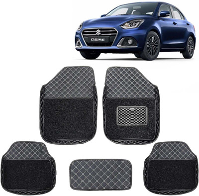 Kuntail Enter Leather 7D Mat For  Maruti Suzuki Swift(Black)