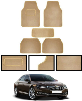 MATIES Fabric Standard Mat For  Skoda Superb(Beige)