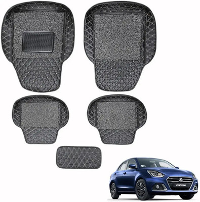 Footsace Leather, EVA, Silicone 7D Mat For  Hyundai Aura(Black)