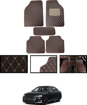 MATIES Leatherite Standard Mat For  Audi S8(Brown)