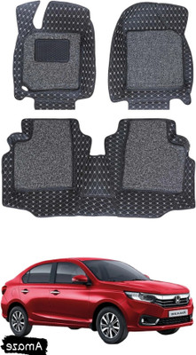 VIAZ VENTURES Leatherite 7D Mat For  Honda Amaze(Black, Silver)