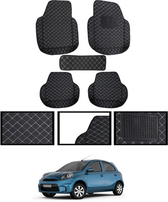 MSNP Leatherite Standard Mat For  Nissan Micra Active(Black)