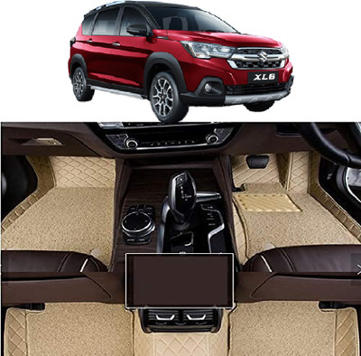 INSURE AUTOMOTIVE Leather 7D Mat For  Maruti Suzuki XL6(Beige)