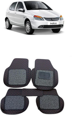 Arnejaa Leatherite 7D Mat For  Tata Indicab(Red, Black)