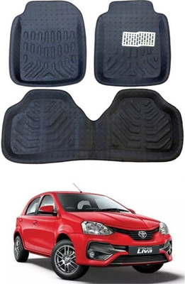 arneja trading company Polyutherine 3D Mat For  Toyota Etios Liva(Black)