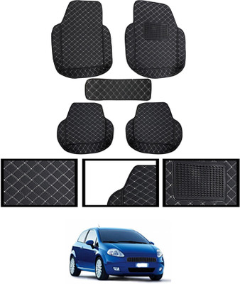 MSNP Leatherite Standard Mat For  Fiat Grand Punto(Black)
