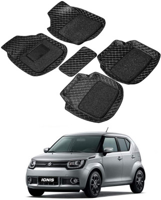 Autocom Leatherite 7D Mat For  Maruti Suzuki Ignis(Black)