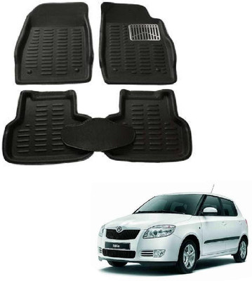 ROSHNEER ENTERPRISES PVC 3D Mat For  Skoda Fabia(Black)
