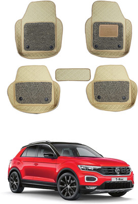 RKPSP Leatherite 7D Mat For  Volkswagen Universal For Car(Beige)