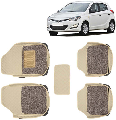 Kingsway Leatherite 7D Mat For  Hyundai i20(Beige)