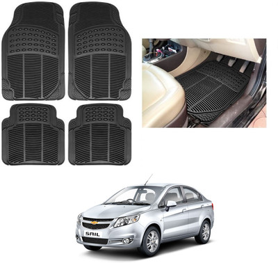 ROSHNEER ENTERPRISES Rubber Standard Mat For  Chevrolet Sail(Black)