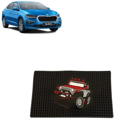 arneja trading company Rubber Standard Mat For  Skoda Slavia(Black)