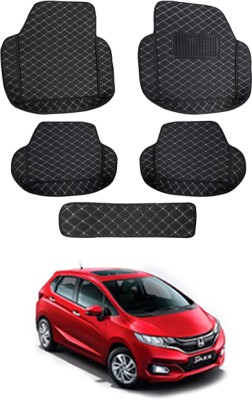 MATIES Leatherite 7D Mat For  Honda Jazz(Black)